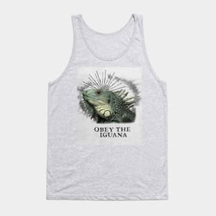 Funny Iguana Design - Obey The Iguana Tank Top